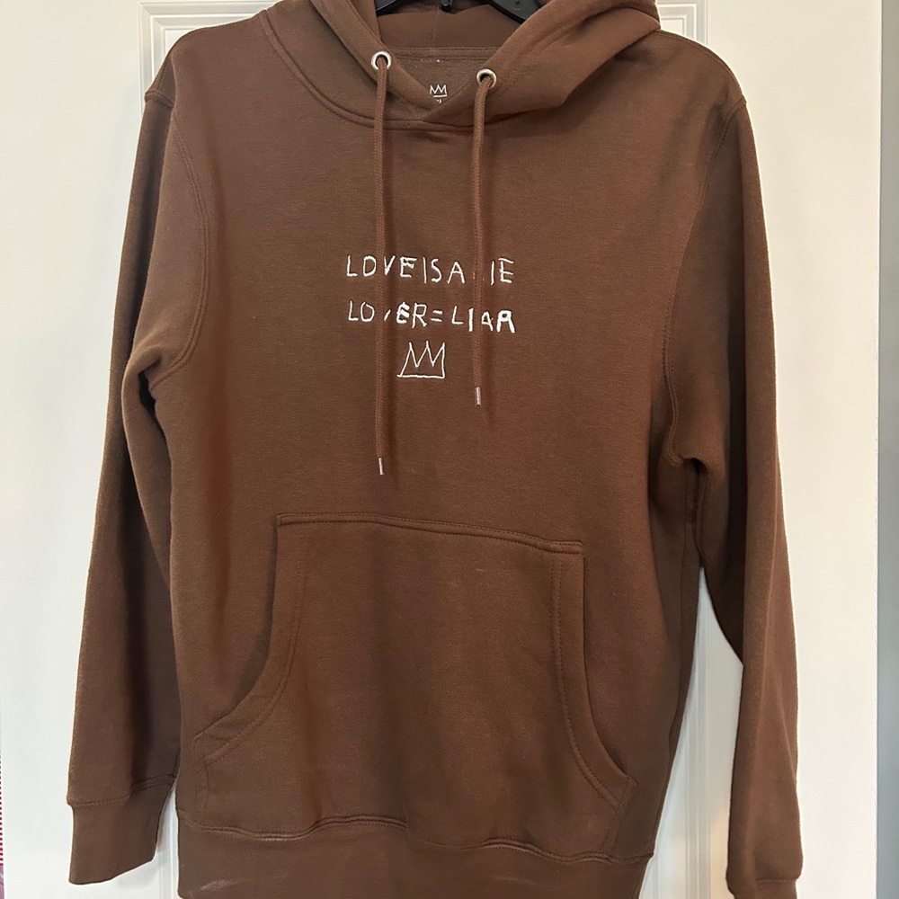 Brown Graphic Hoodie